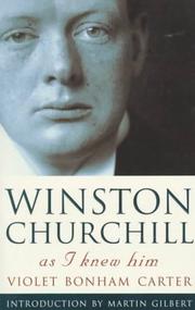 Cover of: Winston Churchill As I Knew Him