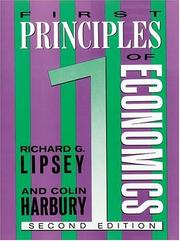 Cover of: First Principles of Economics