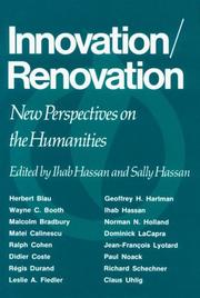 Cover of: Innovation/Renovation: New Perspectives on the Humanities (Theories of Contemporary Culture)