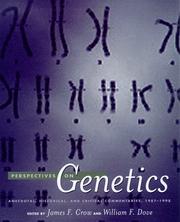 Cover of: Perspectives on Genetics: Anecdotal, Historical, and Critical Commentaries, 1987-1998