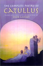 Cover of: The complete poetry of Catullus by Gaius Valerius Catullus