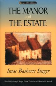 Cover of: The Manor and the Estate