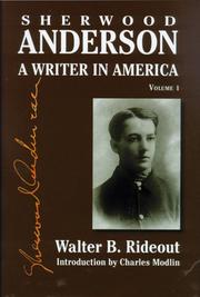 Sherwood Anderson by Walter B. Rideout