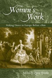 Cover of: Women's Work: Making Dance in Europe before 1800 (Studies in Dance History)