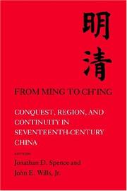 Cover of: From Ming to Chi'ing by 