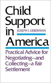 Cover of: Child Support in America by Joseph I. Lieberman
