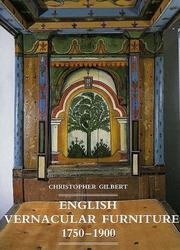 Cover of: English vernacular furniture 1750-1900