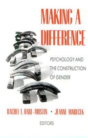 Cover of: Making a Difference: Psychology and the Construction of Gender