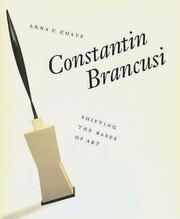 Cover of: Constantin Brancusi by Anna C. Chave
