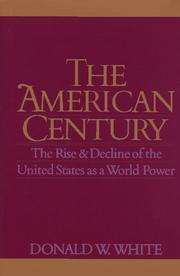 Cover of: The American century by Donald Wallace White