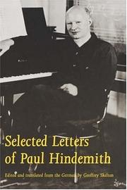 Cover of: Selected letters of Paul Hindemith | Paul Hindemith