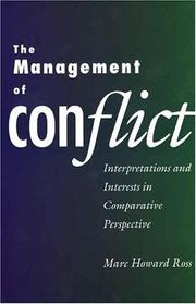 Cover of: The Management of Conflict by Marc Howard Ross