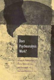 Cover of: Does Psychoanalysis Work?
