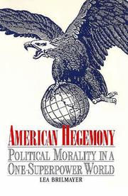Cover of: American Hegemony by Lea Brilmayer