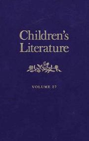Cover of: Children's Literature: Volume 27 (Children's Literature Series)