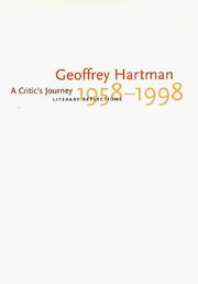 Cover of: A critic's journey by Geoffrey H. Hartman