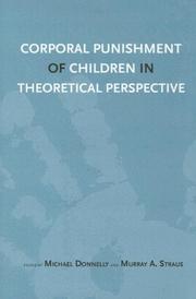 Cover of: Corporal punishment of children in theoretical perspective