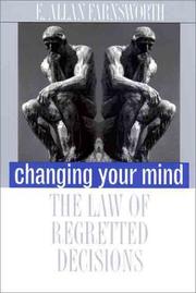 Cover of: Changing Your Mind by E. Allan Farnsworth, E. Allan Farnsworth