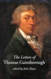 Cover of: The letters of Thomas Gainsborough by Thomas Gainsborough