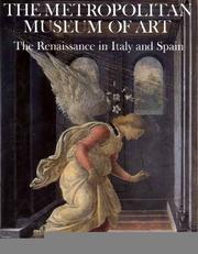 Cover of: The Renaissance in Italy and Spain (Metropolitan Museum of Art Series) by Frederick Hartt