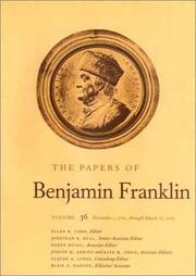 Cover of: The papers of Benjamin Franklin by Benjamin Franklin