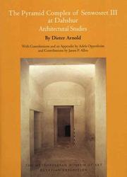 Cover of: The Pyramid Complex of Senwosret III at Dahshur by Dieter Arnold