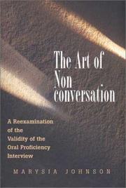 Cover of: The Art of Non-Conversation by Marysia Johnson, Marysia Johnson