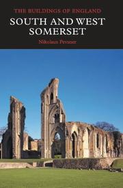 Cover of: Somerset (Pevsner Buildings of England) by Nikolaus Pevsner
