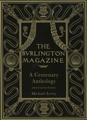 Cover of: The Burlington Magazine: A Centenary Anthology