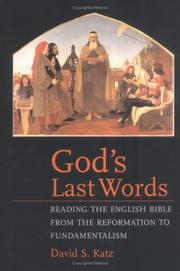 Cover of: God's Last Words by David S. Katz