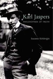 Cover of: Karl Jaspers by Suzanne Kirkbright