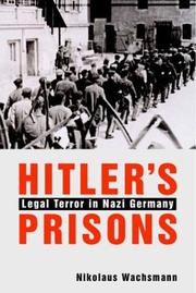 Cover of: Hitler's Prisons