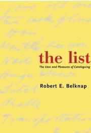 The list by Robert E. Belknap