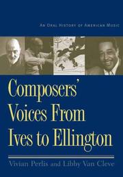 Cover of: Composer's voices from Ives to Ellington by Vivian Perlis