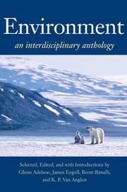 Cover of: Environment: An Interdisciplinary Anthology