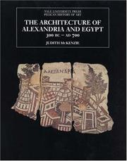 Cover of: The Architecture of Alexandria and Egypt 300 B.C.--A.D. 700