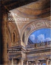 Cover of: Jean Rondelet by Robin Middleton, Marie-Noelle Baudouin-Matuszek