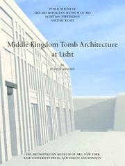 Cover of: Middle Kingdom Tomb Architecture at Lisht (Egyptian Expedition Publications of The Metropolitan Museum of Art)