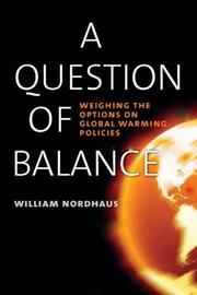 Cover of: A Question of Balance by William D. Nordhaus