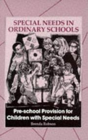 Cover of: Pre-School Provision for Children With Special Needs (Special Needs in Ordinary Schools)