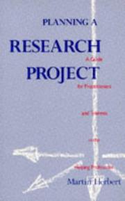 Cover of: Planning a Research Project | Martin Herbert