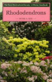 Cover of: Rhododendrons