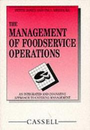 Cover of: The Management of Food Service Operations