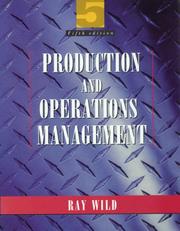 Cover of: Production and Operations Management: Text and Cases