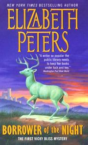 Cover of: Borrower of the Night by Elizabeth Peters