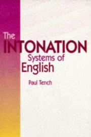 Cover of: The intonation systems of English