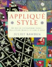 Cover of: Appliqué style