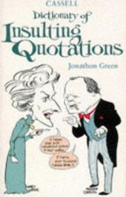 Cover of: Cassell Dictionary of Insulting Quotations