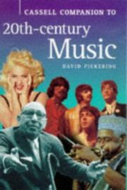 Cover of: Cassell Companion to 20Th-Century Music by David Pickering