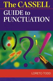 Cover of: The Cassell guide to punctuation by Loreto Todd